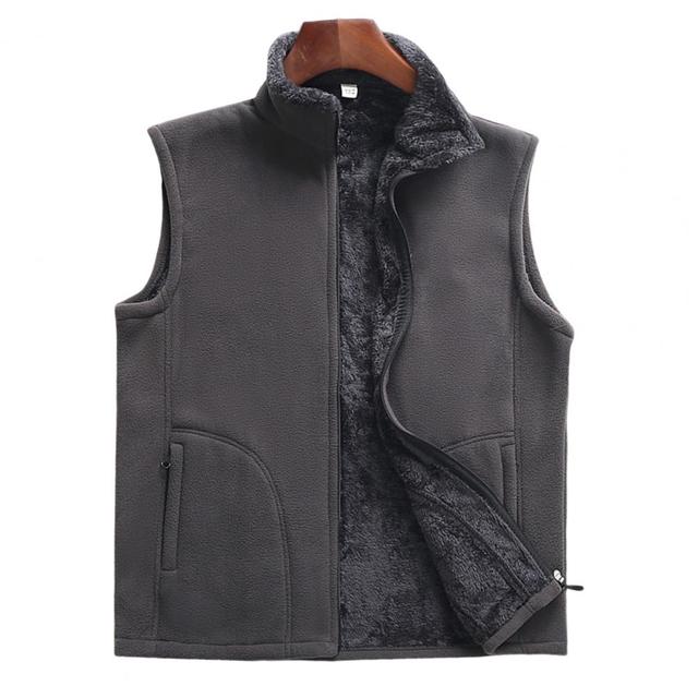 Men's Fleece Vest Jacket for Outdoor Sports Activities