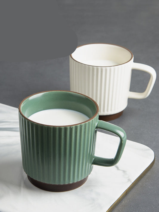 Japanese Retro Ceramic Coffee Mug - Nordic Style
